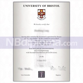 布裡斯托大學畢業證書Bristol University Certificate